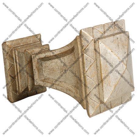 Kirsch Buckingham Cross Geometric Finial for 3 Inch Pole