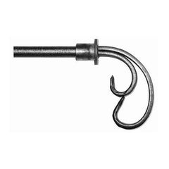 ONA Drapery 1/2 inch Wrought Iron Crows Foot Finial