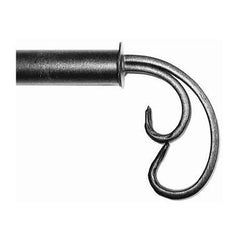 ONA Drapery 3/4 - 1 inch Wrought Iron Crows Foot Finial