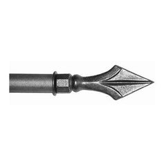 ONA Drapery 3/4 - 1 inch Wrought Iron Diamond Finial