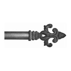 ONA Drapery 3/4 - 1 inch Wrought Iron Etruscan Finial