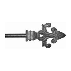 ONA Drapery 1/2 inch Wrought Iron Etruscan Finial