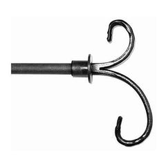 ONA Drapery 1/2 inch Wrought Iron Fancy Scroll Finial