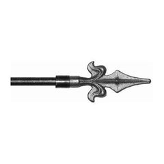 ONA Drapery 1/2 inch Wrought Iron Fiero Finial