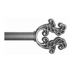 ONA Drapery 3/4 - 1 inch Wrought Iron Filigree Finial