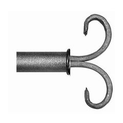 ONA Drapery 3/4 - 1 inch Wrought Iron Flair Finial