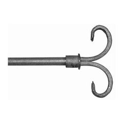 ONA Drapery 1/2 inch Wrought Iron Flair Finial