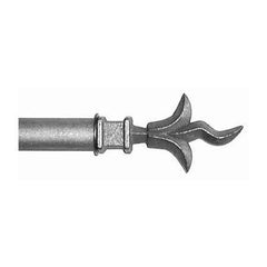 ONA Drapery 3/4 - 1 inch Wrought Iron French Twist Finial