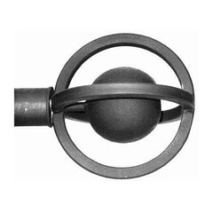ONA Drapery 3/4 - 1 inch Wrought Iron Gyro Finial