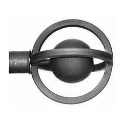 ONA Drapery 1 5/8 inch Wrought Iron Gyro Finial