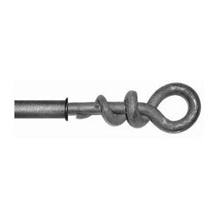 ONA Drapery 3/4 - 1 inch Wrought Iron Iron Knot Finial