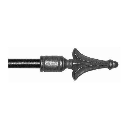 ONA Drapery 1/2 inch Wrought Iron Joust Finial