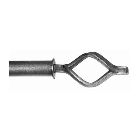 ONA Drapery 3/4 - 1 inch Wrought Iron Loop Finial