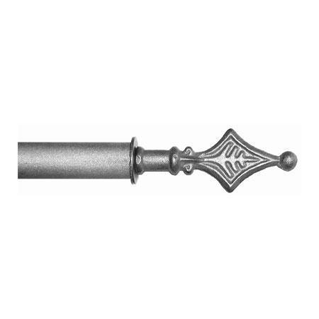 ONA Drapery 3/4 - 1 inch Wrought Iron Lucia Finial