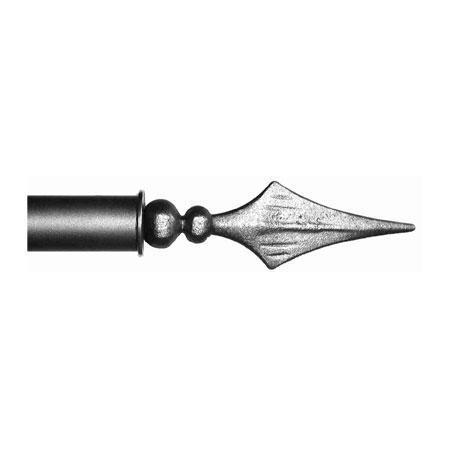 ONA Drapery 1 5/8 inch Wrought Iron Milano Finial