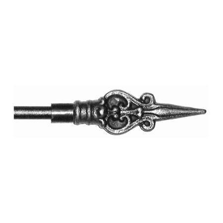 ONA Drapery 1/2 inch Wrought Iron Moscow Finial