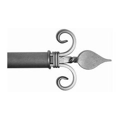 ONA Drapery 1 5/8 inch Wrought Iron Opus Finial