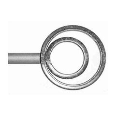 ONA Drapery 3/4 - 1 inch Wrought Iron Orbit Finial