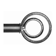 ONA Drapery 1 5/8 inch Wrought Iron Orbit Finial