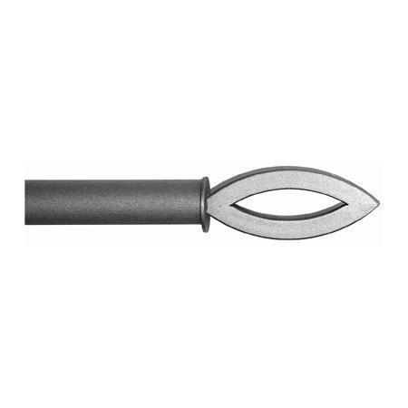 ONA Drapery 3/4 - 1 inch Wrought Iron Pisces Finial