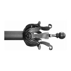 ONA Drapery 1 5/8 inch Wrought Iron Regal Finial