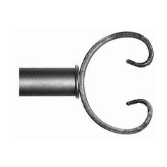 ONA Drapery 1 5/8 inch Wrought Iron Scroll Finial