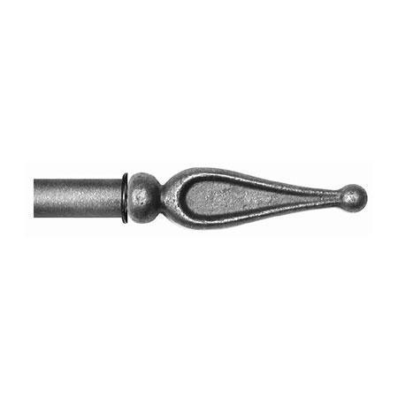 ONA Drapery 3/4 - 1 inch Wrought Iron Serena Finial