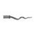 ONA Drapery 3/4 - 1 inch Wrought Iron Serpentine Finial
