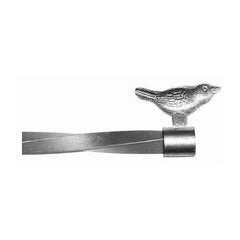 ONA Drapery 3/4 - 1 inch Wrought Iron Songbird Finial