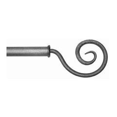 ONA Drapery 3/4 - 1 inch Wrought Iron Spiral Finial