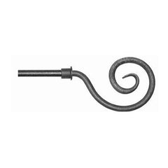 ONA Drapery 1/2 inch Wrought Iron Spiral Finial
