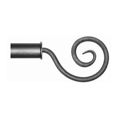 ONA Drapery 1 5/8 inch Wrought Iron Spiral Finial