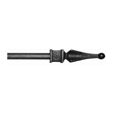 ONA Drapery 1/2 inch Wrought Iron Spire Finial