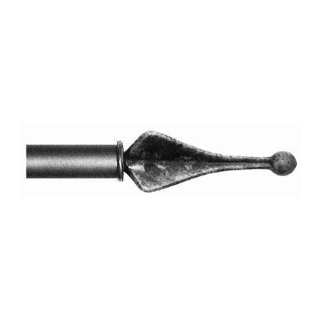 ONA Drapery 3/4 - 1 inch Wrought Iron Spire Finial