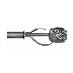 ONA Drapery 3/4 - 1 inch Wrought Iron Spring Finial