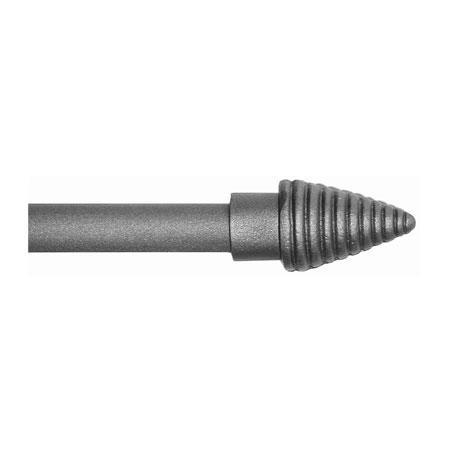 ONA Drapery 3/4 - 1 inch Wrought Iron Trepid Finial