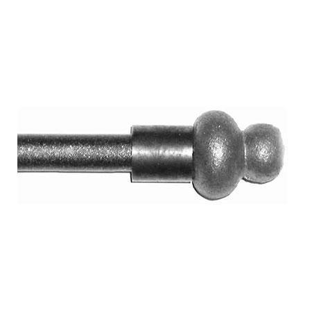 ONA Drapery 1/2 inch Wrought Iron Two Tier Orb Finial