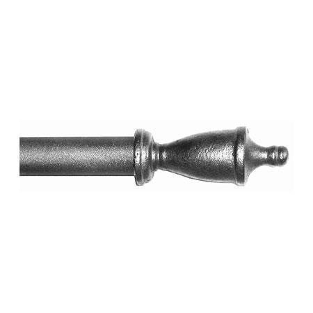 ONA Drapery 3/4 - 1 inch Wrought Iron Urn Finial