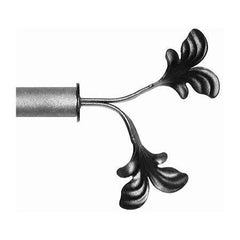 ONA Drapery 3/4 - 1 inch Wrought Iron Vine Finial