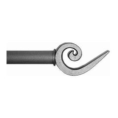 ONA Drapery 3/4 - 1 inch Wrought Iron Zolle Finial