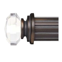 Paris Texas Hardware 2 ¼ Inch Portfolio Hazel - Crystal Finial