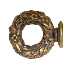 House Parts Josephine Wreath Finial For 2 1/4" Drapery Poles