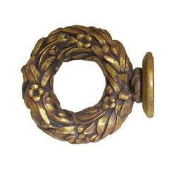 House Parts Josephine Wreath Finial For 2" Drapery Poles