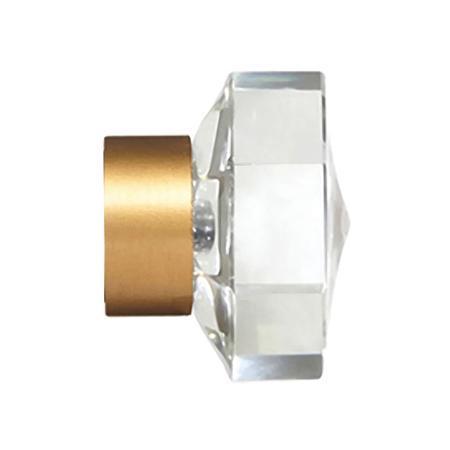 Paris Texas Hardware Quick Ship 1 Inch Modern Metal Knox Crystal Finial