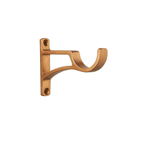 Finial Company Steel Bracket With Gusset For 3 Inch Poles (3 1/2 Inch, 3 1/2 Inch Backplate)