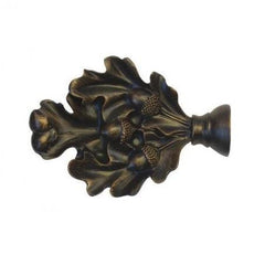 House Parts Folded Leaf Finial For 1 3/8" Wood Poles
