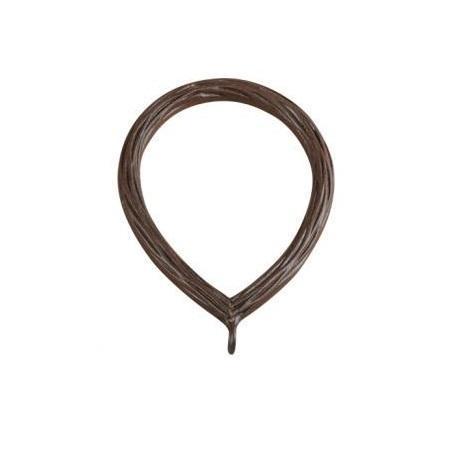 Finial Company Steel Collection Oval Hammered Ring 1" - 1 1/4"