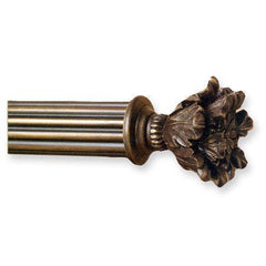 Finial Company Reeded Wood Pole (Plantation White)