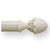Finial Company Fluted Wood Pole (Antique White Crackled)