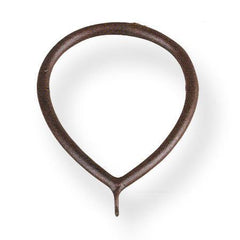 Finial Company Oval Smooth Steel Ring OVL12